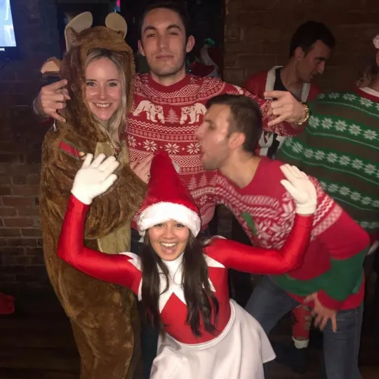 Forget the mistletoe, these ugly sweater bar crawlers are here for the brew!