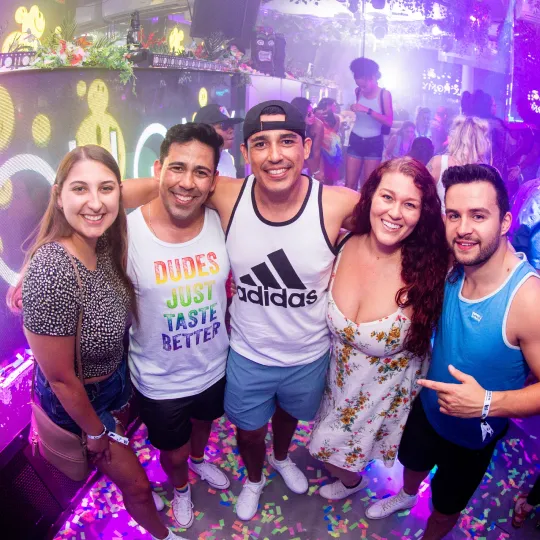 Swaying, playing, and always staying together - this Bar Crawl group is everything and they are sure doing Pride Month right!